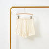 Cream Pure Mulberry Silk Shorts | High-Waisted | 19 Momme | Soar Collection