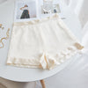 Cream Pure Mulberry Silk Shorts | High-Waisted | 19 Momme | Soar Collection