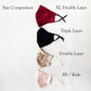 Extra Large Double Layer 100% Mulberry Silk Face Mask