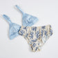 Arching Tiger Print | Pure Silk Mid Rise Bikini | 19 Momme | Brush Collection