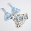 Arching Tiger Print | Pure Silk Mid Rise Bikini | Brush Collection