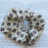 Pure Mulberry Silk French Scrunchie | Turkish Delight | Geometric Print | 2 inch | 20 Momme | Brush Collection