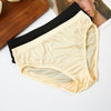 Knitted Silk Mid Rise French Cut Pantie | Blonde Pale Ale | Shimmer Collection