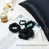 Black Pure Mulberry Silk Pillowcase | Standard, Queen & King | 22 Momme | Float Collection