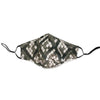 Grey Snakeskin: Triple Layer Mulberry Silk Unisex Face Mask