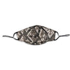 Grey Snakeskin: Triple Layer Mulberry Silk Unisex Face Mask