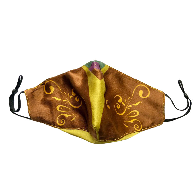 Mardi Gras: Double Layer 100% Mulberry Silk Face Mask