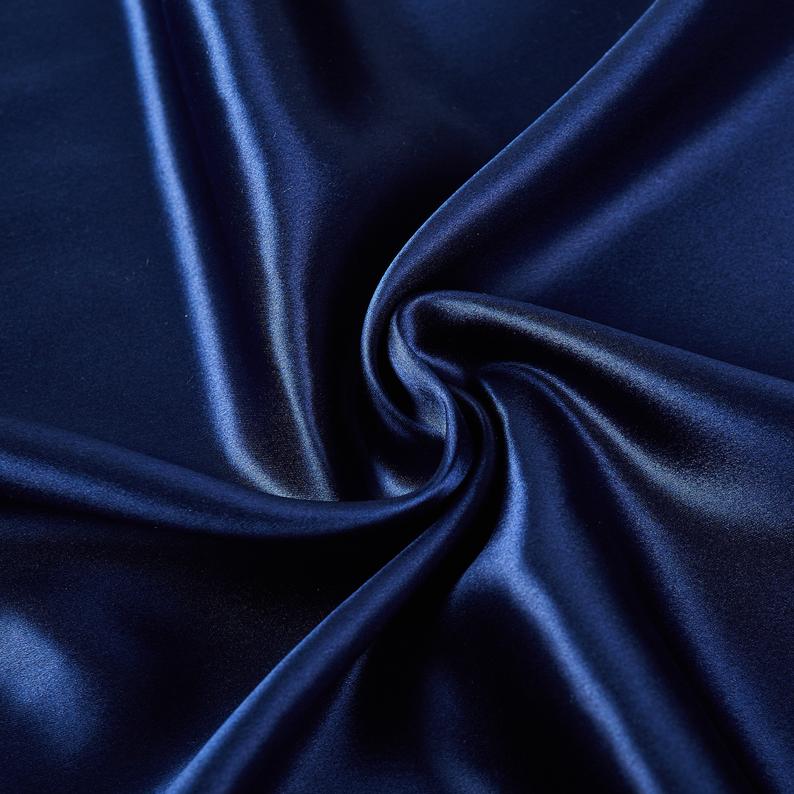 Navy Pure Mulberry Silk Pillowcase | Standard, Queen & King | 22 Momme | Float Collection