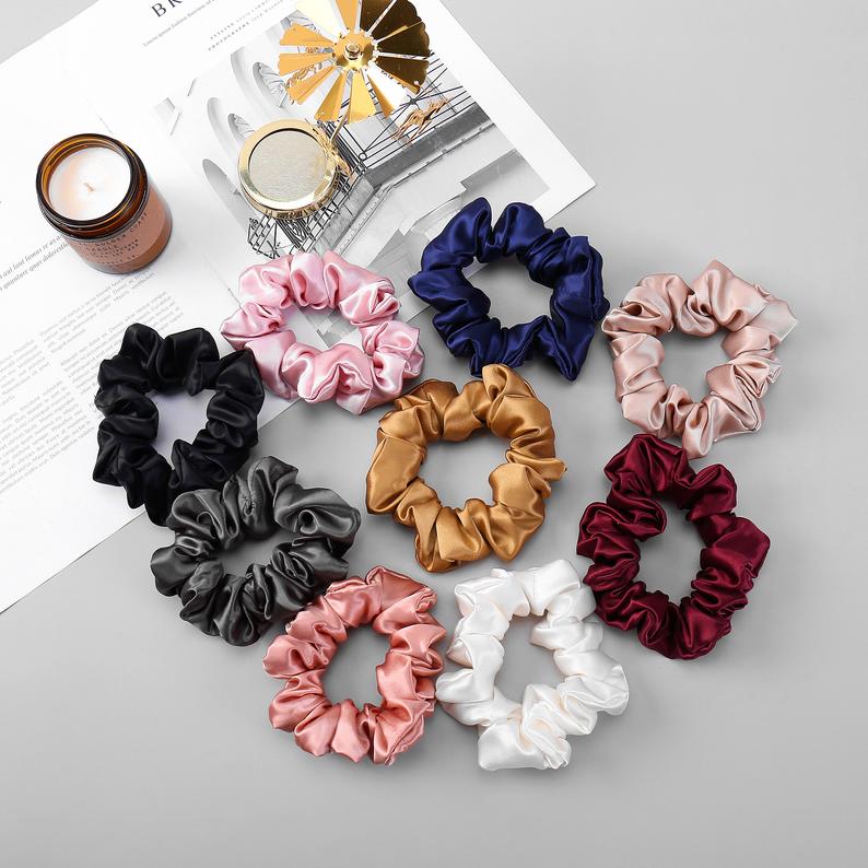 Pure Mulberry Silk Regular Scrunchie | 1.4 Inch | 22 Momme | Float Collection