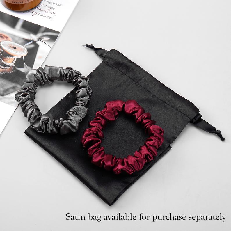 Pure Mulberry Silk Mini Scrunchie | 0.8 Inch | 22 Momme | Float Collection