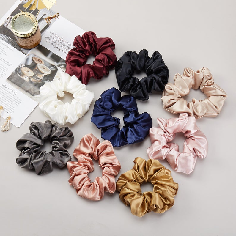 Pure Mulberry Silk French Scrunchie | 2 Inch | 22 Momme | Float Collection